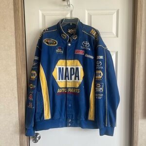 Chase Authentics Nascar Blue and Yellow NAPA Racing Bomber Jacket 3XL